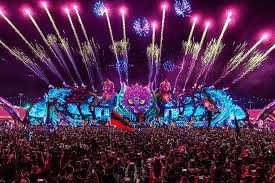 EDC Las Vegas with Fireworks