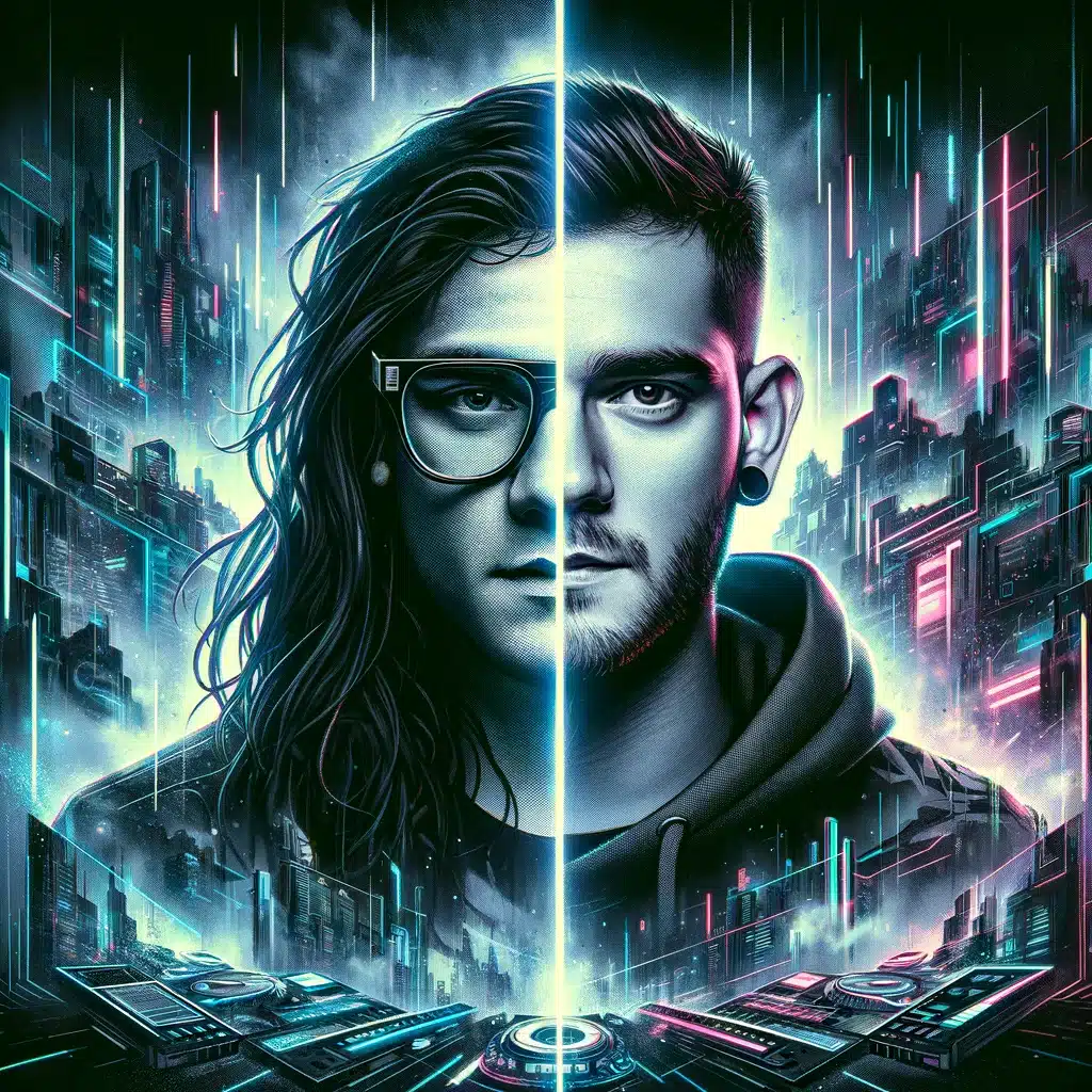 Talk to Em Cover Art Talk to Em by Joyryde and Skrillex Cover Art (AI Generated)