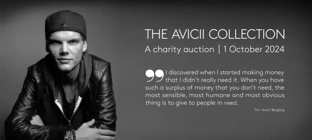 Avicii statement Exclusive Avicii Auction: Own a Piece of the DJ's Legacy for Charity