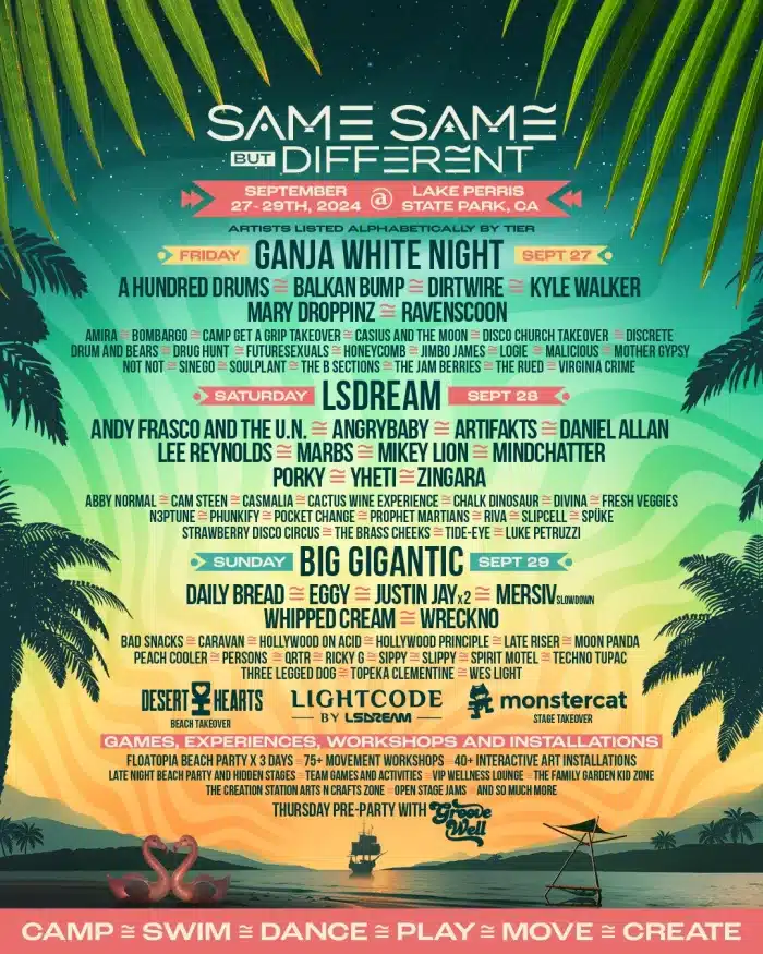 Same Same but Different Music Festival Same Same but Different Music Festival 2024 Official Lineuo