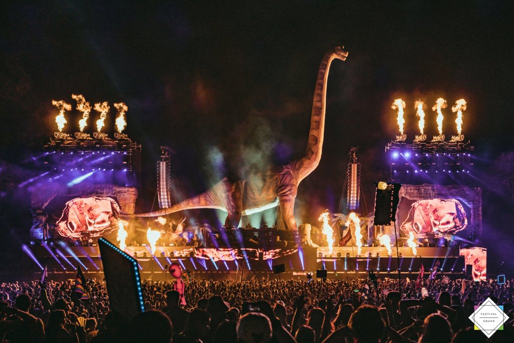 Lost Lands Big Dinosaur stage Lost Lands Music Festival