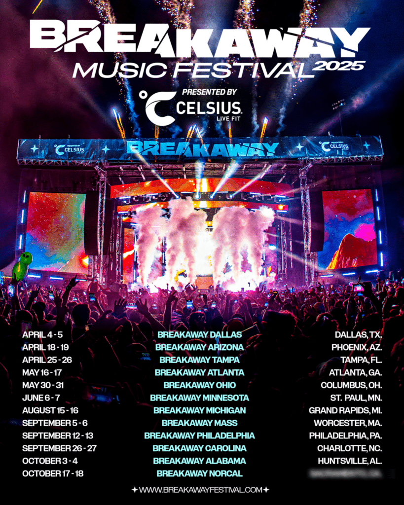 Breakaway Music Festival 2025 Schedule Breakaway Music Festival 2025 Expansion: Dates & New Locations