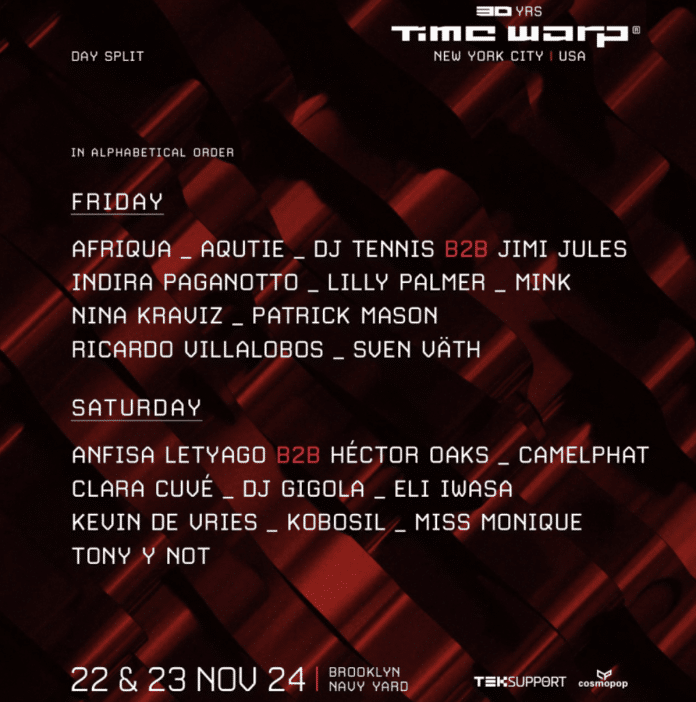 Time Warp 2024 Lineup 2024 Time Warp