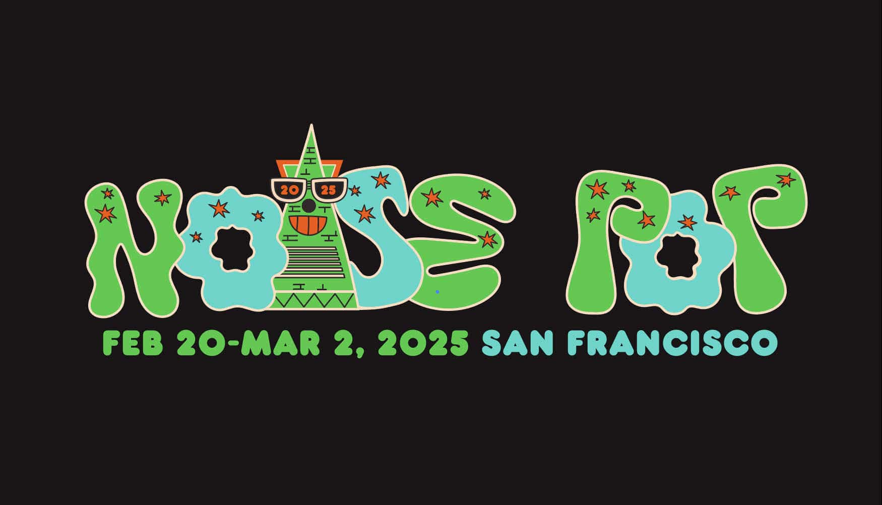 Noise Pop Fest Logo 2025 February EDM Festival Calendar