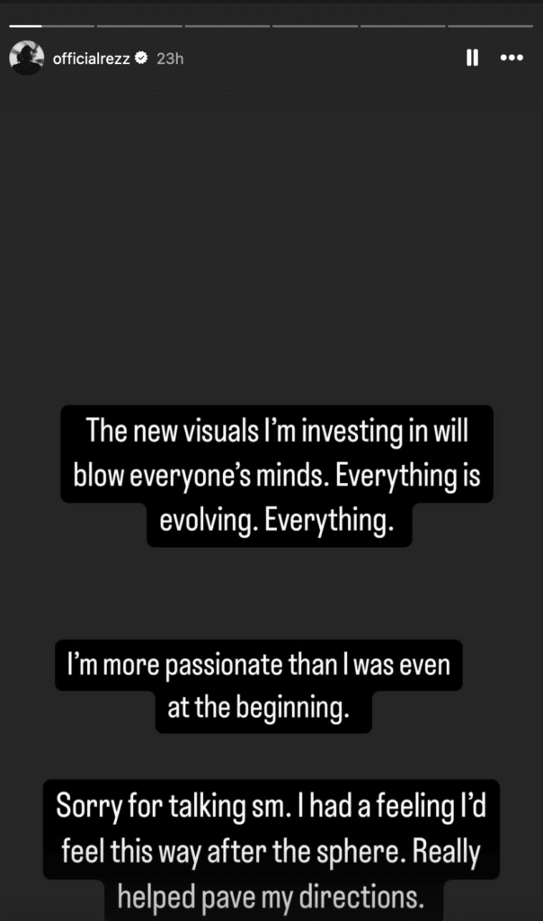 Rezz Visual Announcement Rezz's New Visual Experience Inspired by Anyma’s Las Vegas Sphere Residency