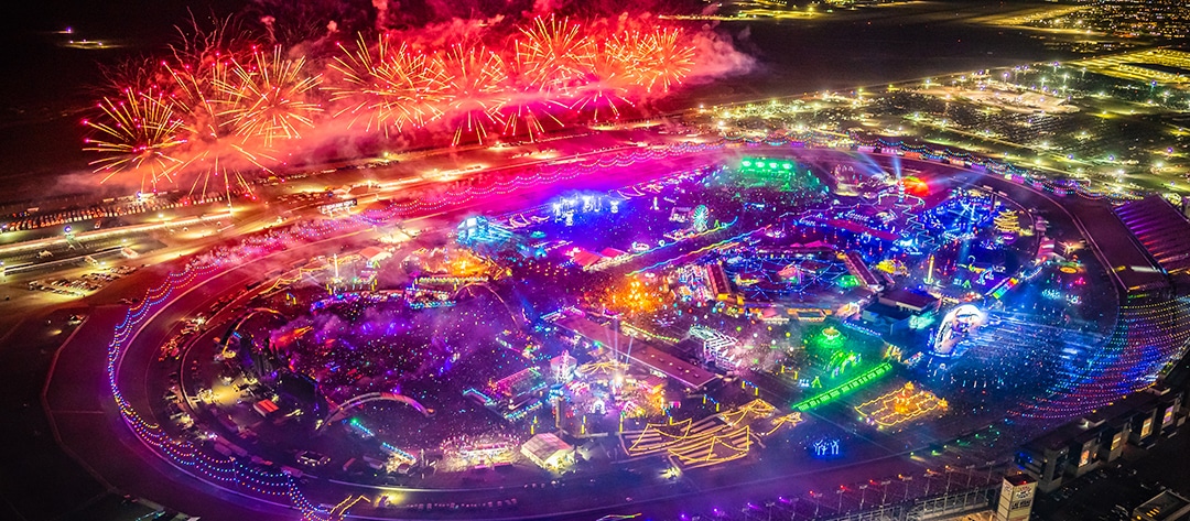 EDC Las Vegas from above