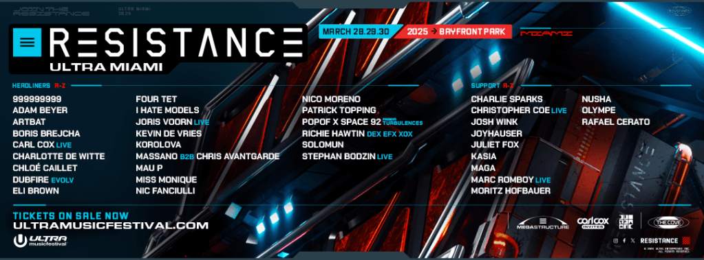 Miami Ultra Music Festival Lineup 3 UMF Miami Official Lineup