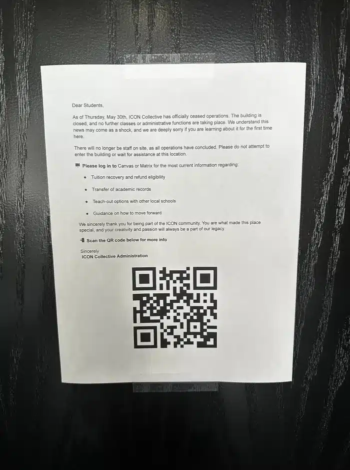 ICON Collective Paper Statement ICON Collective Closes the Classroom: Financial Struggles Lead to Shut Down After 20 Years