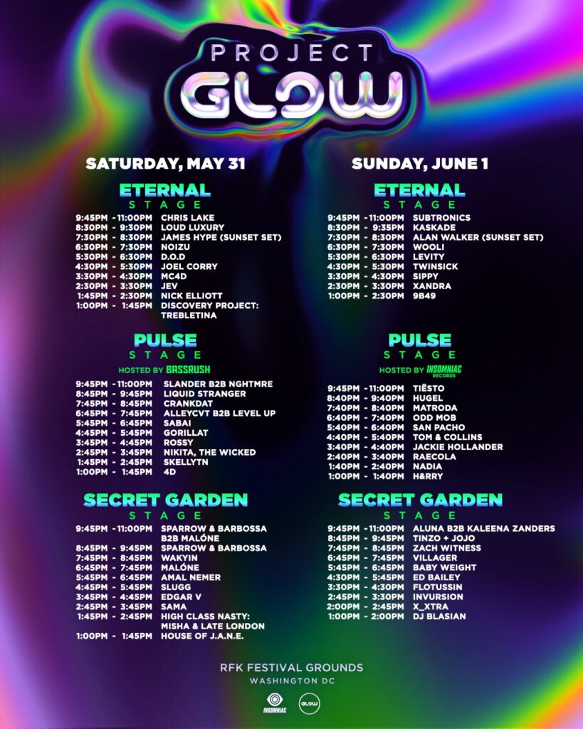 Project GLow 2025 Set Times Project GLOW 2025: Complete Festival Guide, Set Times, Festival Rules, & more!