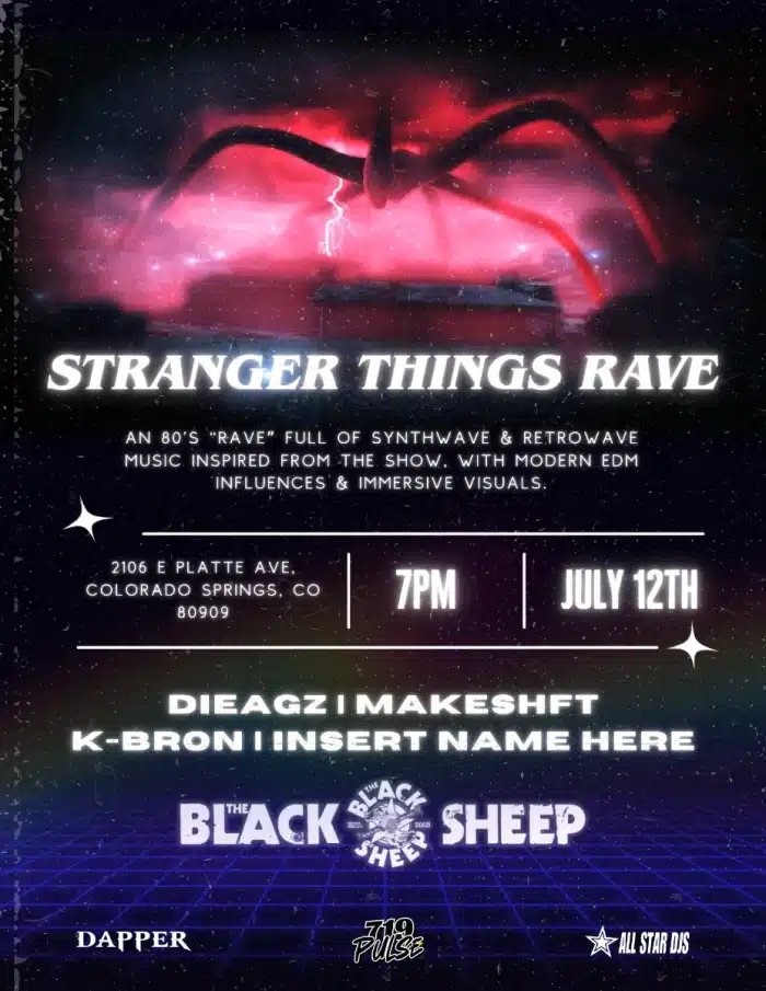 Stranger Things Rave A Stranger Things-Themed Rave Is Coming to Colorado Springs This July