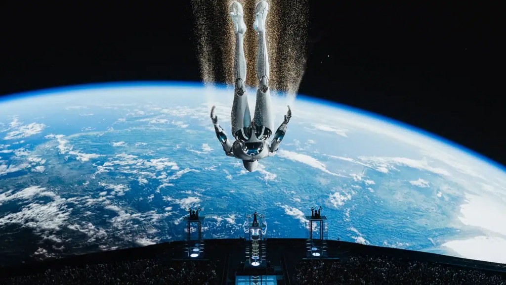 Anyma at the Sphere performing Anyma performing at the sphere