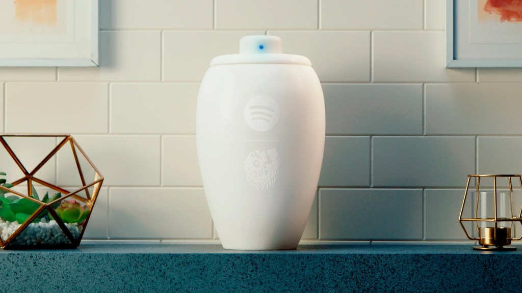 Spotify x Liquid Death “Eternal Playlist Urn” Bluetooth Speaker Is Real Spotify x Liquid Death Urn