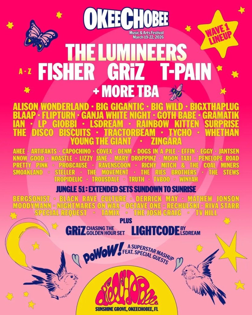 Okeechobee Music fest 2026 lineup Okeechobee Music & Arts Festival 2026: Phase 1 Lineup & 10-Year Reunion