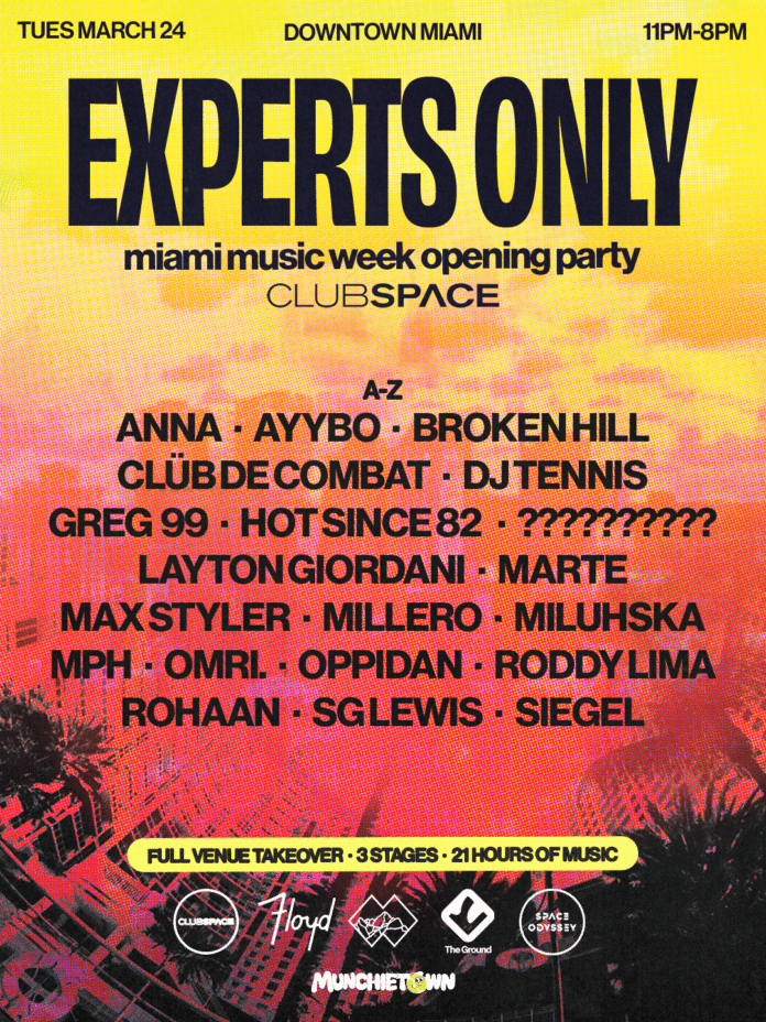 Space Experts Lineup John Summit Announces 21-Hour Experts Only Club Space Takeover Lineup
