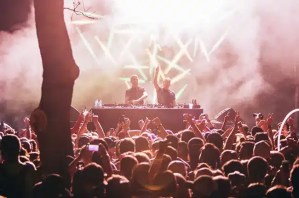 techno artists performing on stage