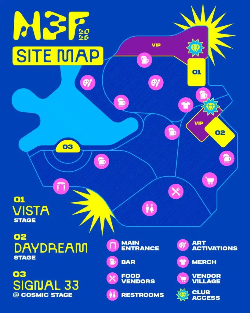 m3f map M3F 2026 Essential Info: Set Times, Festival Map & more!